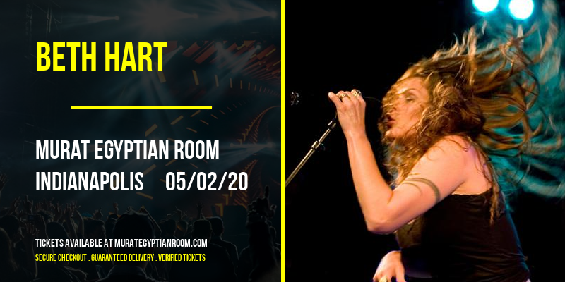 Beth Hart at Murat Egyptian Room tickets Beth Hart at Murat Egyptian Room