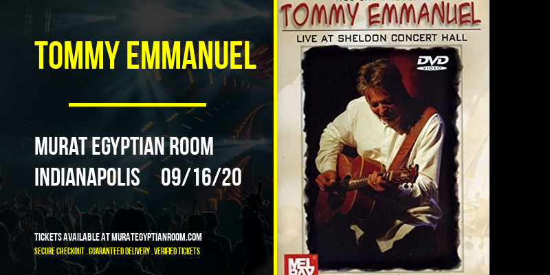 Tommy Emmanuel at Murat Egyptian Room tickets Tommy Emmanuel at Murat Egyptian Room