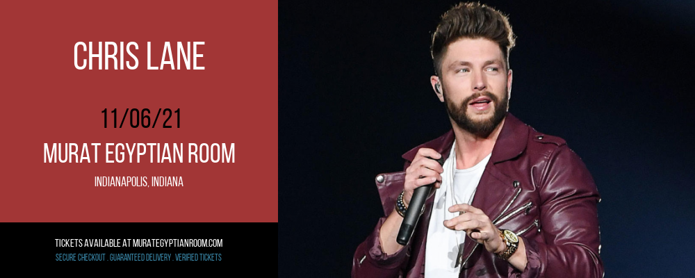 Chris Lane at Murat Egyptian Room tickets Chris Lane at Murat Egyptian Room