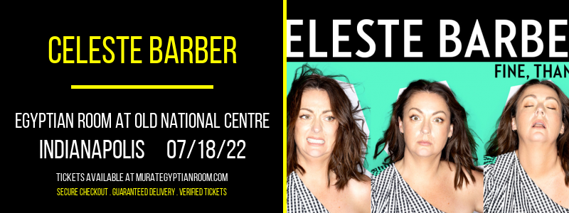Celeste Barber at Murat Egyptian Room tickets Celeste Barber at Murat Egyptian Room