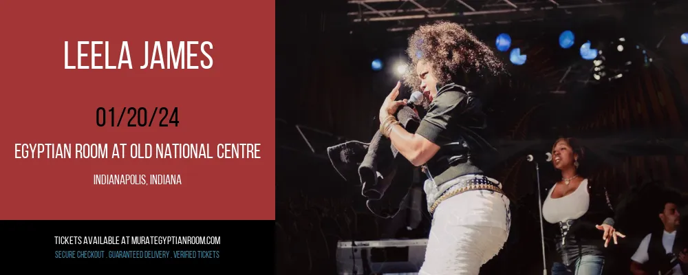 Leela James at Egyptian Room At Old National Centre