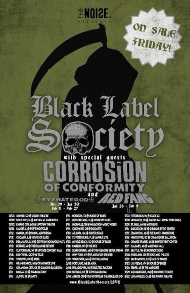 Black Label Society, Corrosion of Conformity & Eyehategod at Murat Egyptian Room