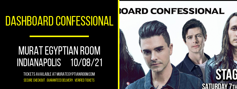 Dashboard Confessional at Murat Egyptian Room tickets Dashboard Confessional at Murat Egyptian Room