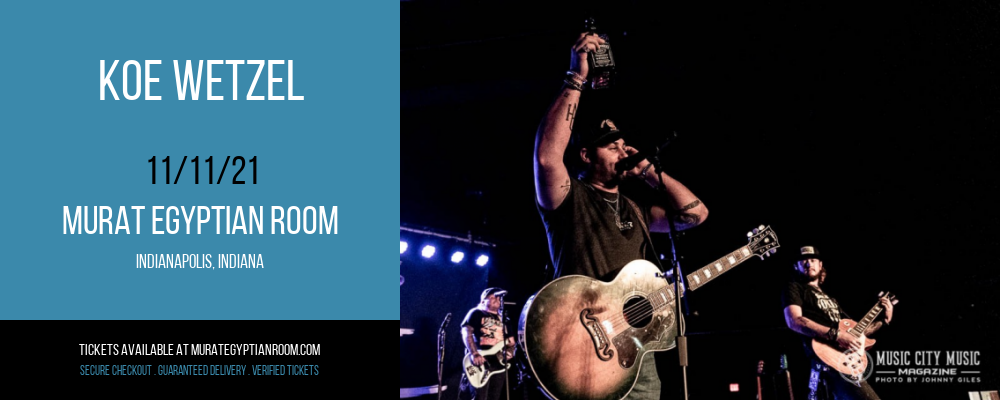 Koe Wetzel at Murat Egyptian Room