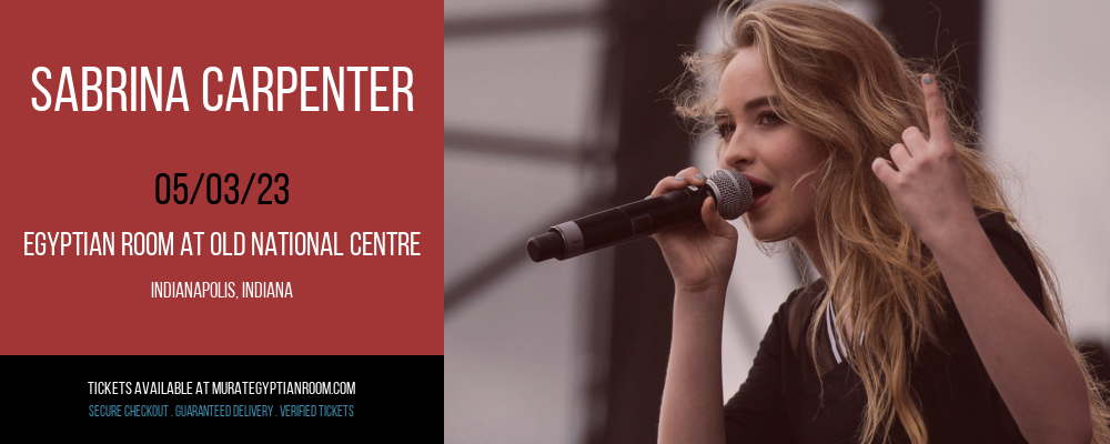 Sabrina Carpenter at Murat Egyptian Room