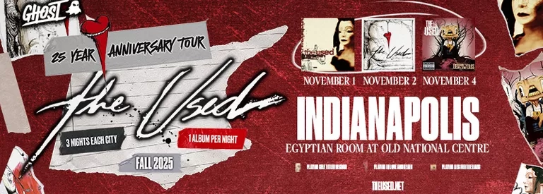 The Used at Egyptian Room At Old National Centre