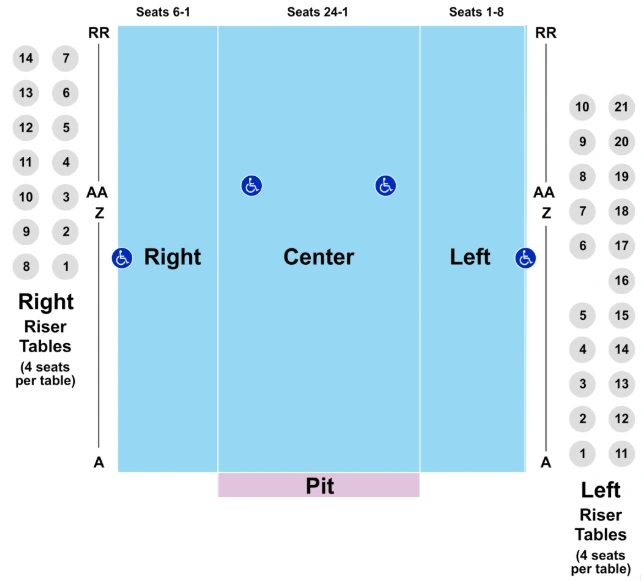 Murat Egyptian Room Seating Chart